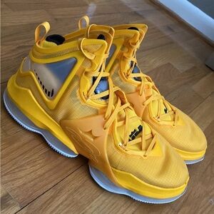 Nike LeBron 19 XIX “The Hardhat” Men's Shoes University Gold/Black Size 17